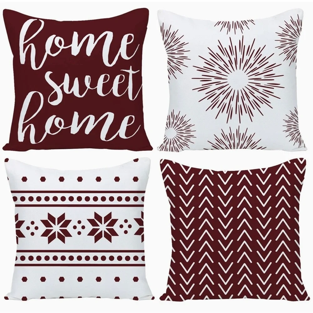 Bohemian Farmhouse Deco Pillow Cover Set
